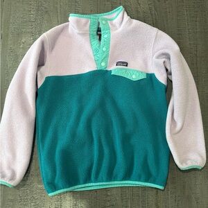 Patagonia Synchilla Mint and Lavender Fleece